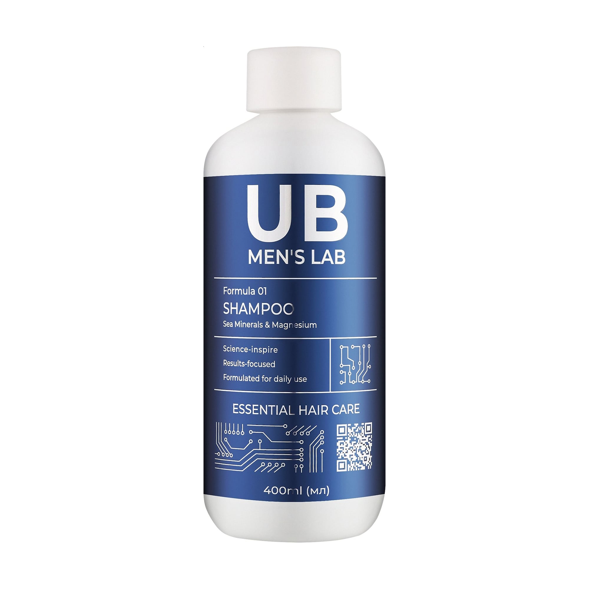 Чоловічий шампунь для волоссся Vesna Ubrave Men's Lab Formula 01 Shampoo, 400 мл